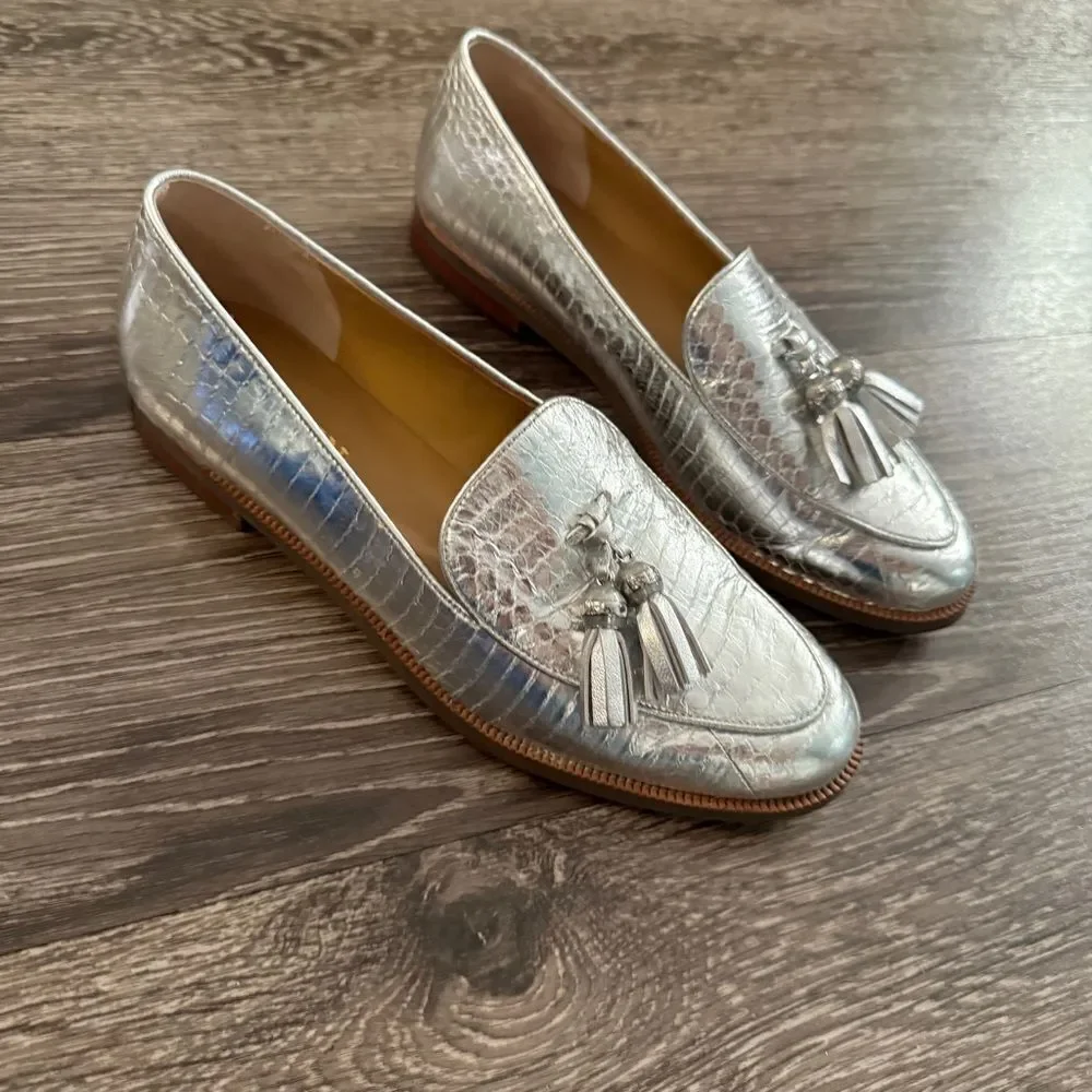 Lauren Ralph Lauren Women's Brindy Silver Loafer